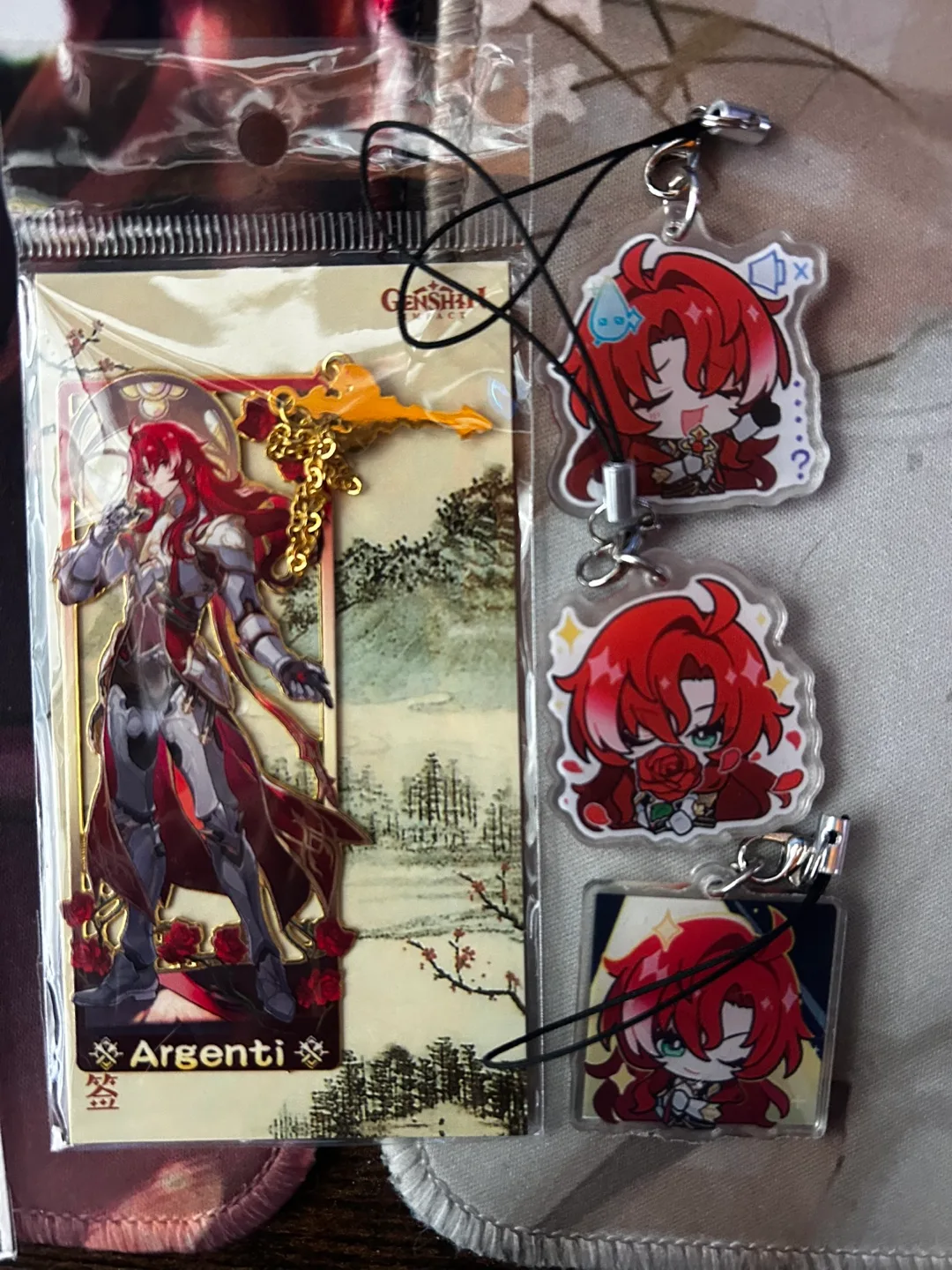 Honkai star rail Argenti bookmark and keychain thumbnail