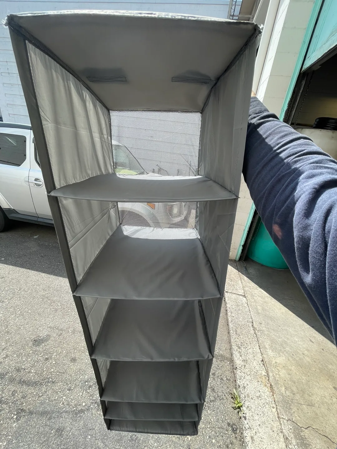 Hanging Closet Organizer - Grey thumbnail