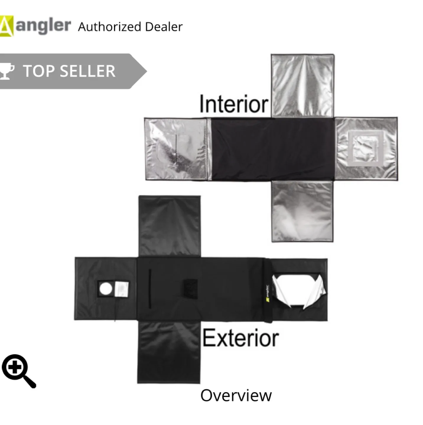 LED Light Tent (17") for Photo Shoot image indicator(5)