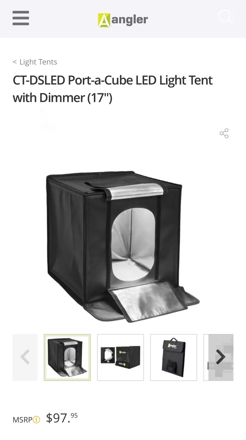 LED Light Tent (17") for Photo Shoot image indicator(4)