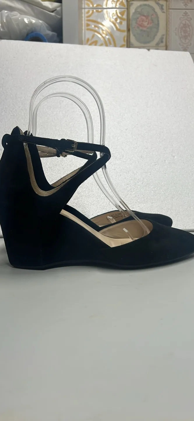 Cole Haan  Black Wedge Heels - Size 6 thumbnail