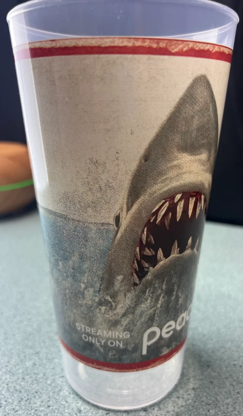 Jaws 50th Anniversary Peacock Cup by NYY 6/20/25 SGA image indicator(3)