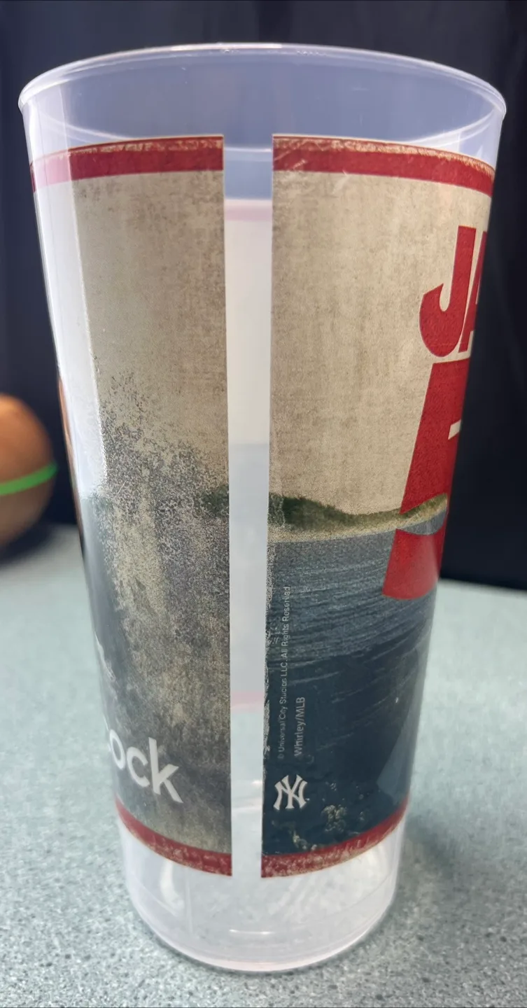 Jaws 50th Anniversary Peacock Cup by NYY 6/20/25 SGA image indicator(2)