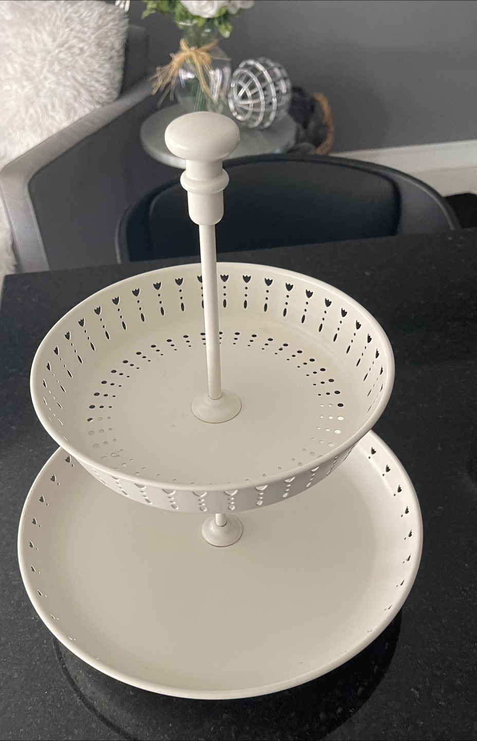 Tiered Serving Tray - Off-White - photo 3