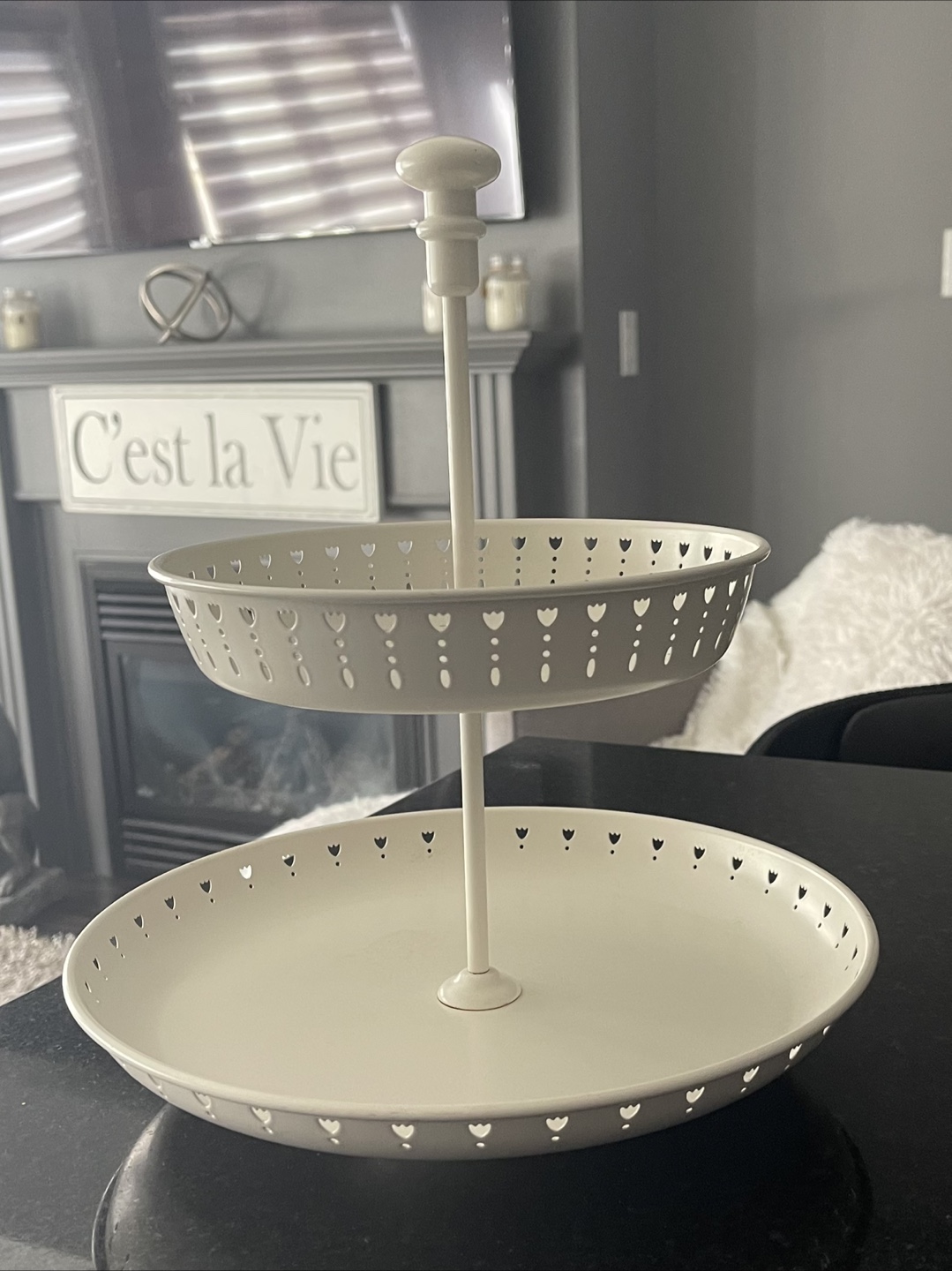 Tiered Serving Tray - Off-White - photo 2