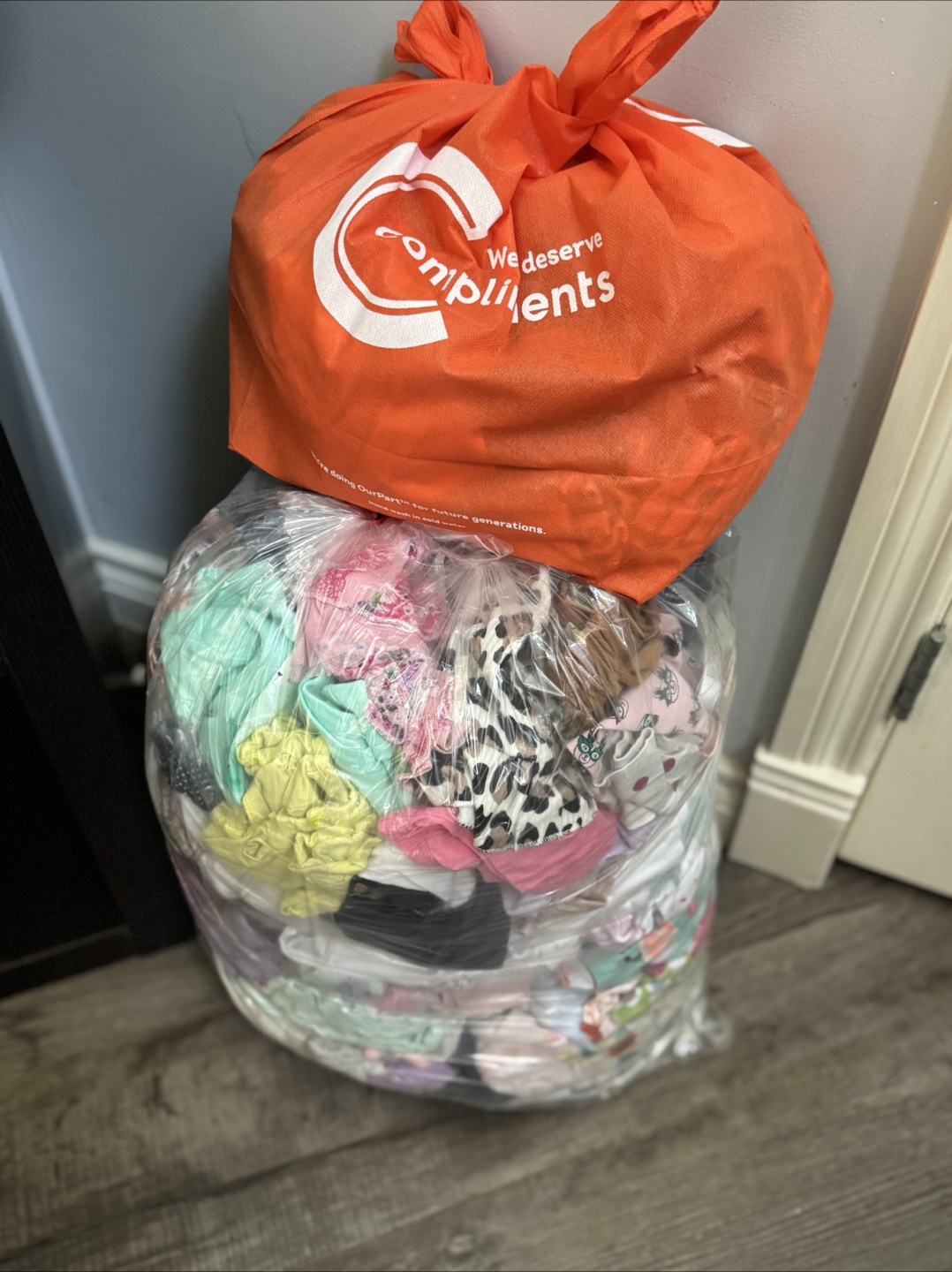 #freecycle Bag of mixed baby girl clothes 6m-9m