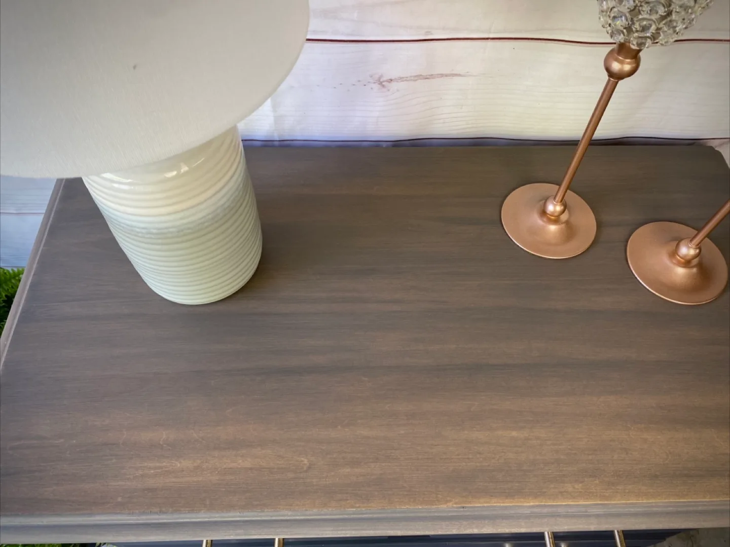 Modern Refinished Kroehler Dresser – With Stained Wood Accents image indicator(6)