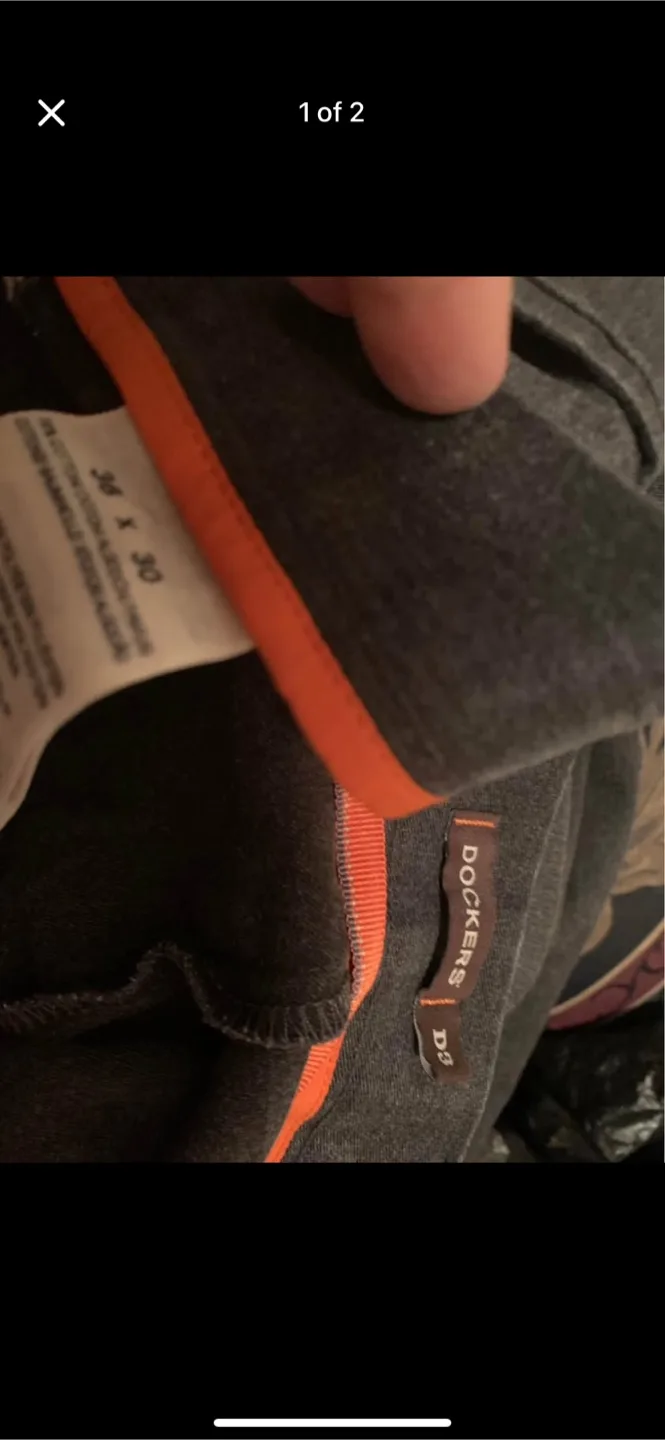 Dockers D3 Grey Pants 36x30 thumbnail