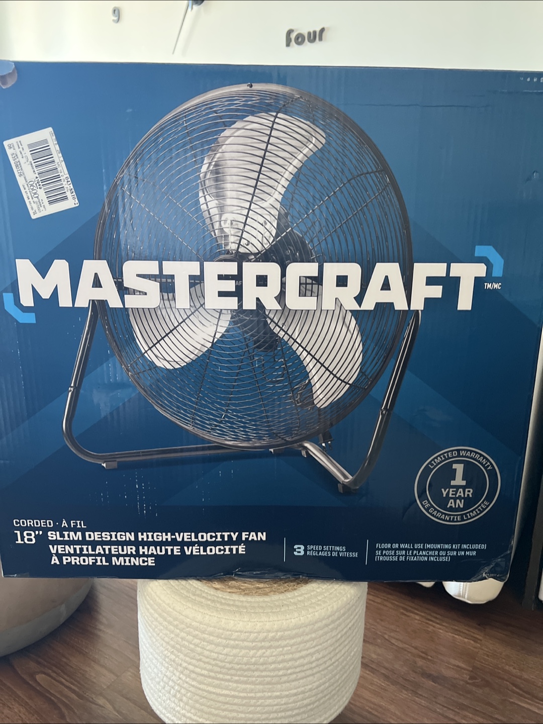 Mastercraft 18" Slim Design High-Velocity Fan