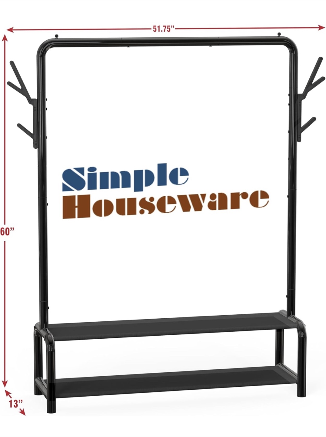 Garment Rack with Shelves - photo 2