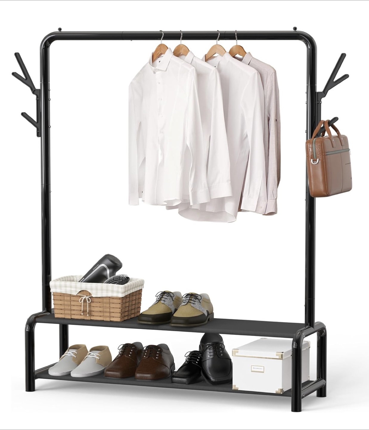 Garment Rack with Shelves