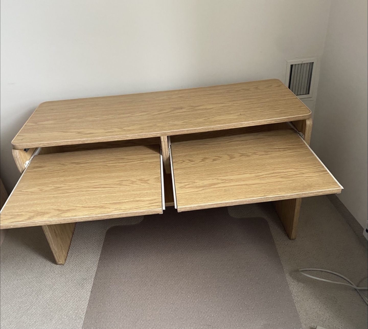 Wooden Desk with Shelves - photo 2