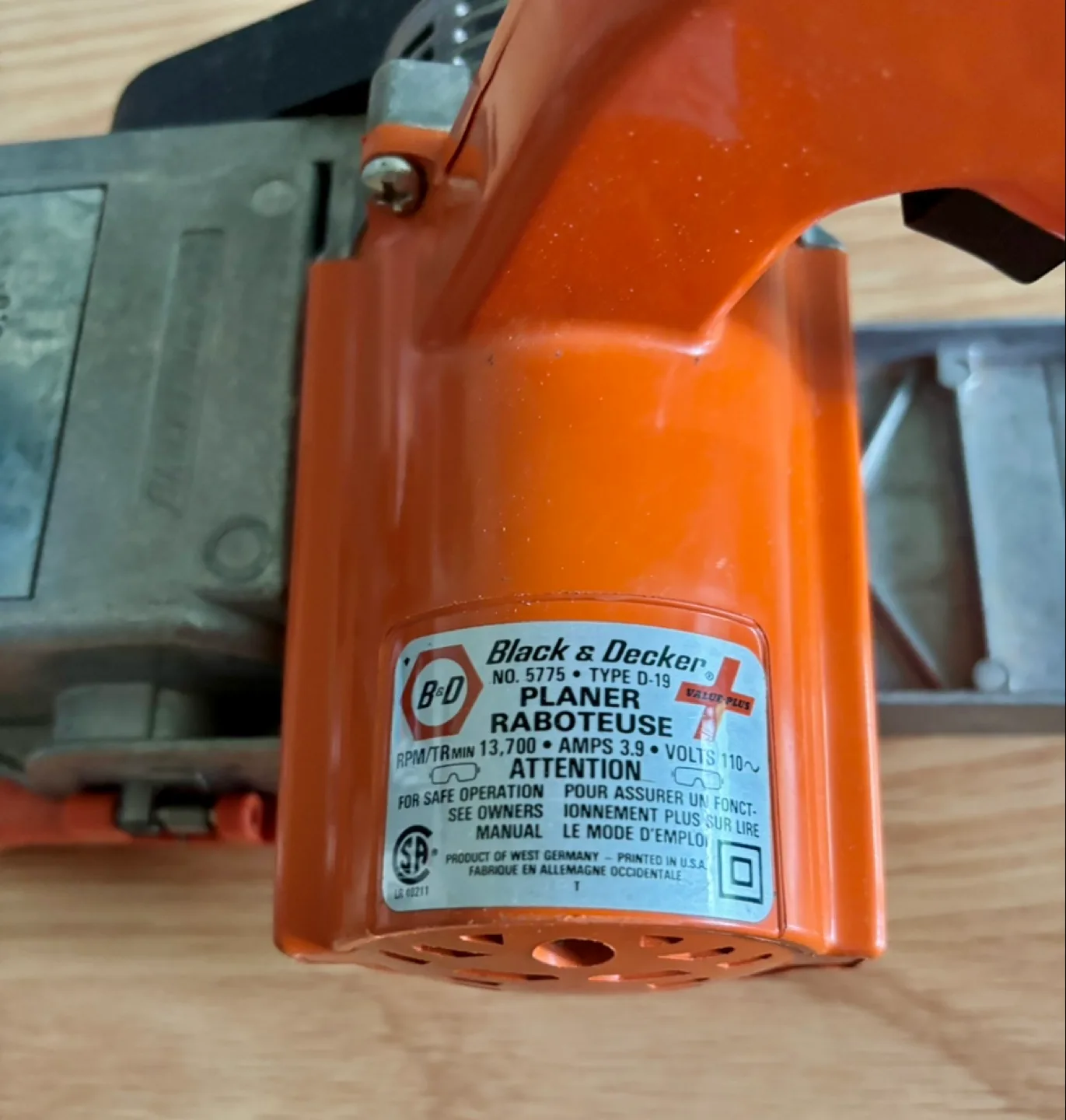 Black & Decker Planer Type D-19 image indicator(3)