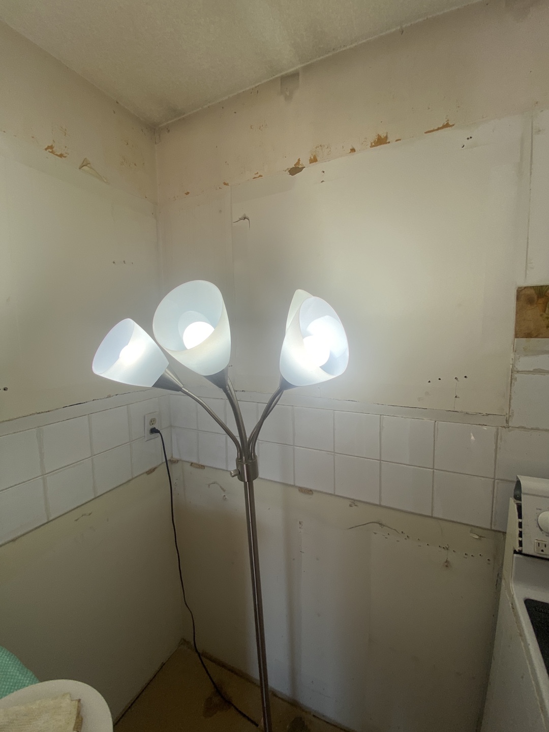 Floor lamp with 5 lights