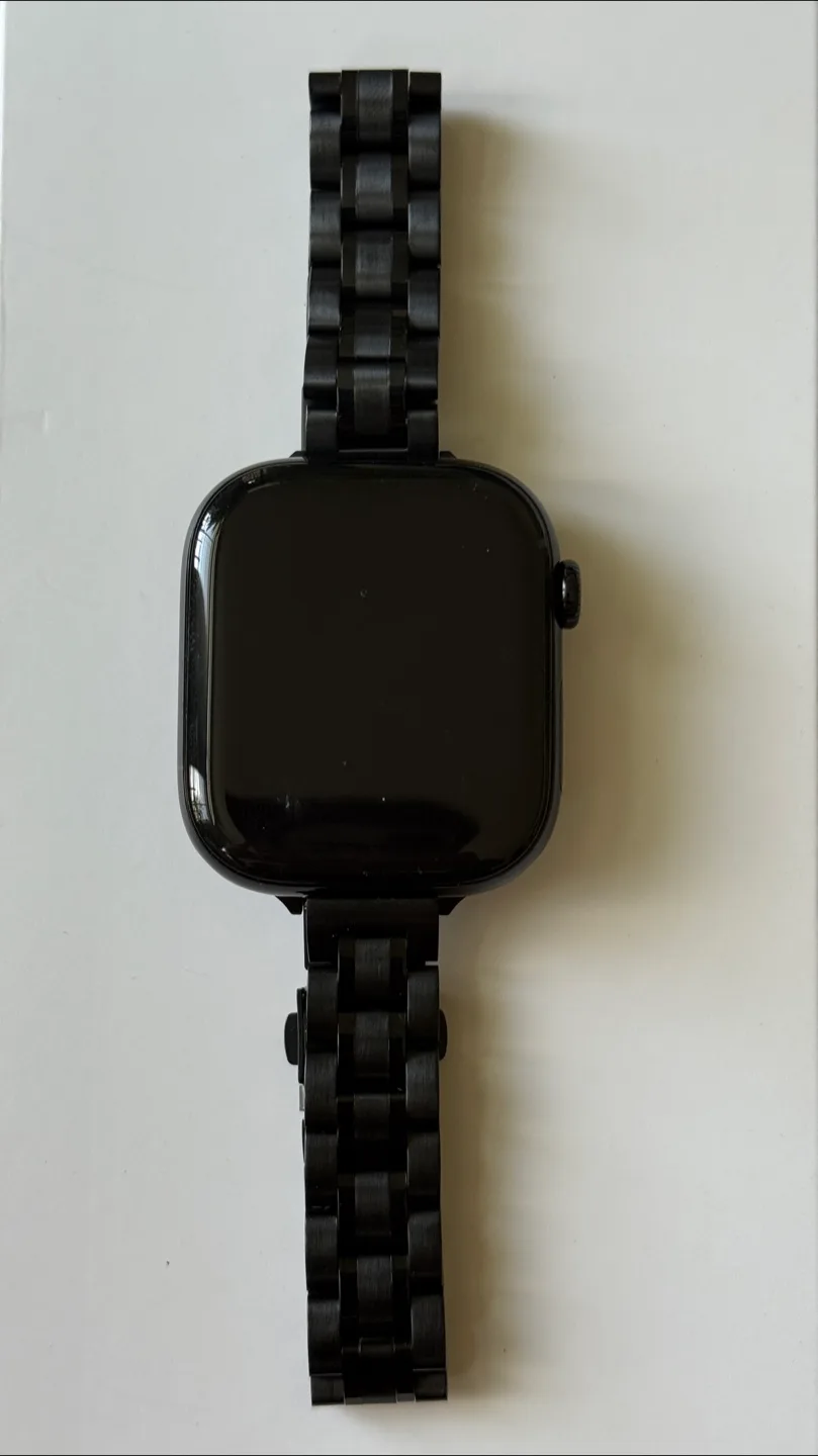 Black Stainless Steel Apple Watch Band image indicator(5)