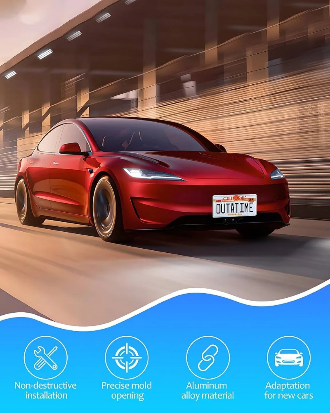 Tesla Model 3 2024+ (Highland) License Plate Holder image indicator(2)