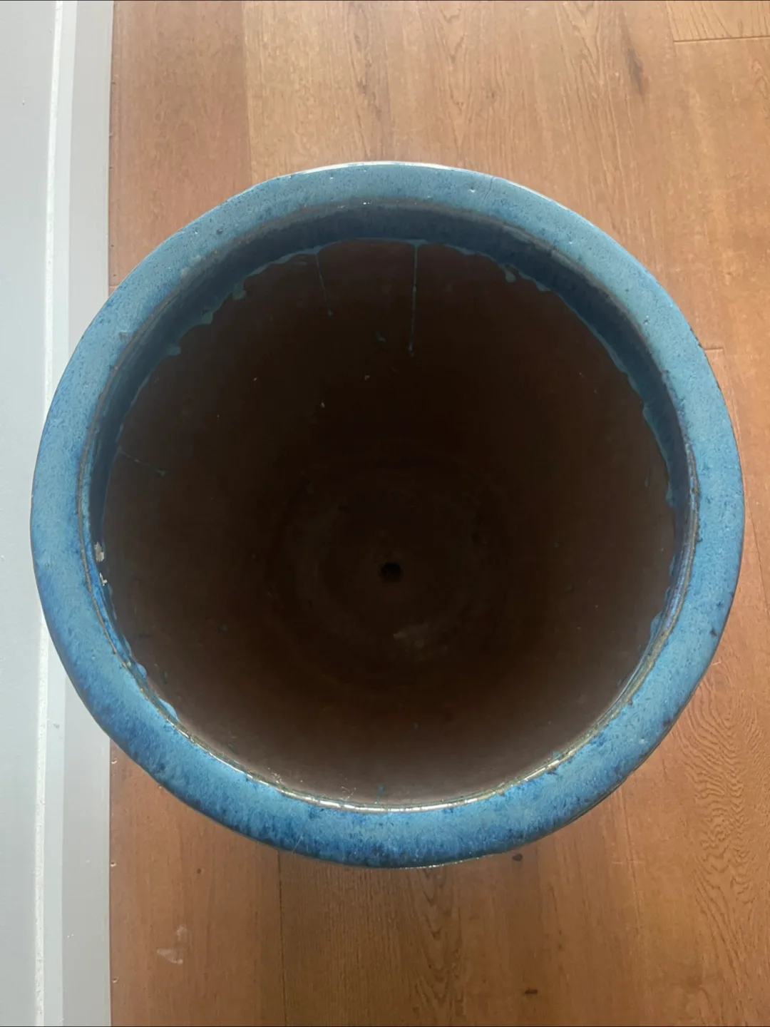 Deroma Vaso Garcinia Blue Planter - 15.8" image indicator(2)