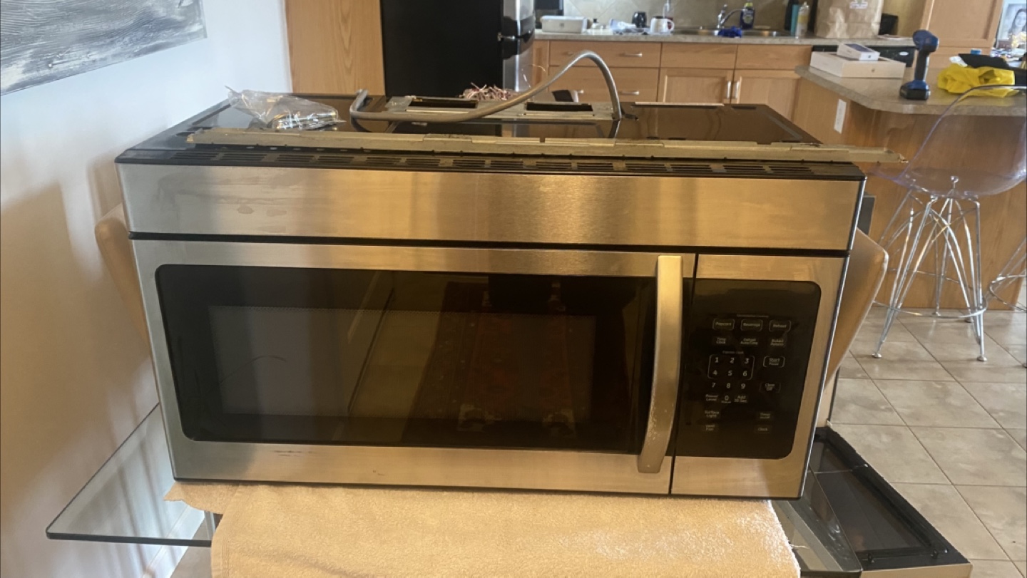 GE over the range microwave