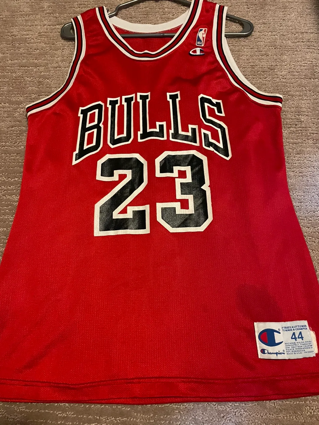 Champion Michael Jordan Bulls Jersey - Size 44 thumbnail