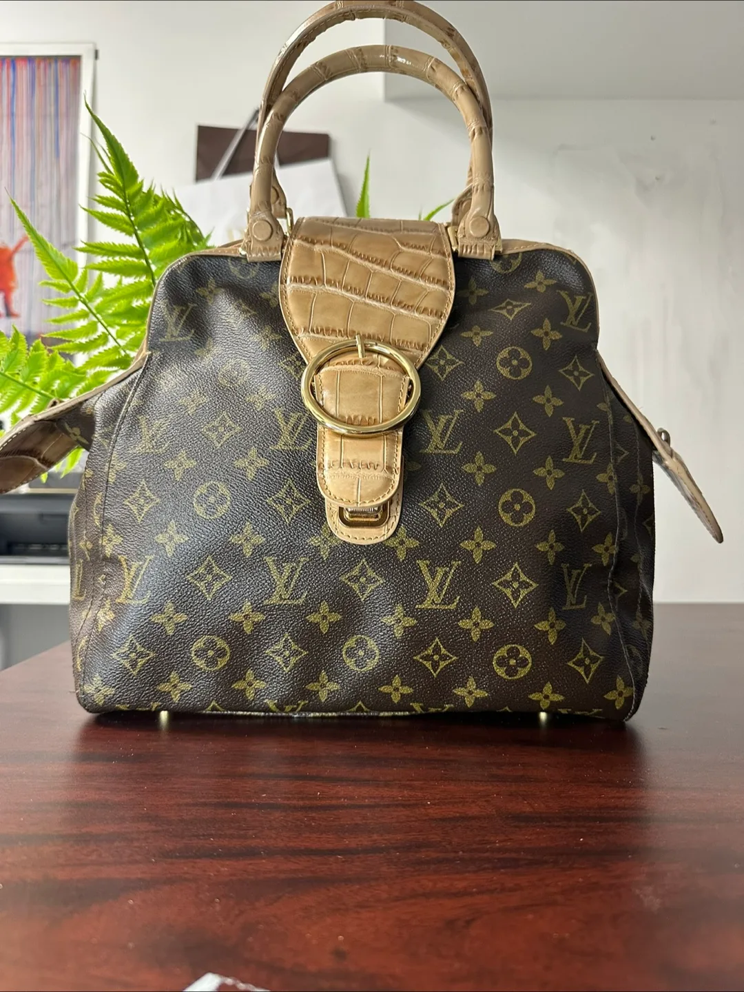 Louis Vuitton Monogram Leather Satchel image indicator(4)