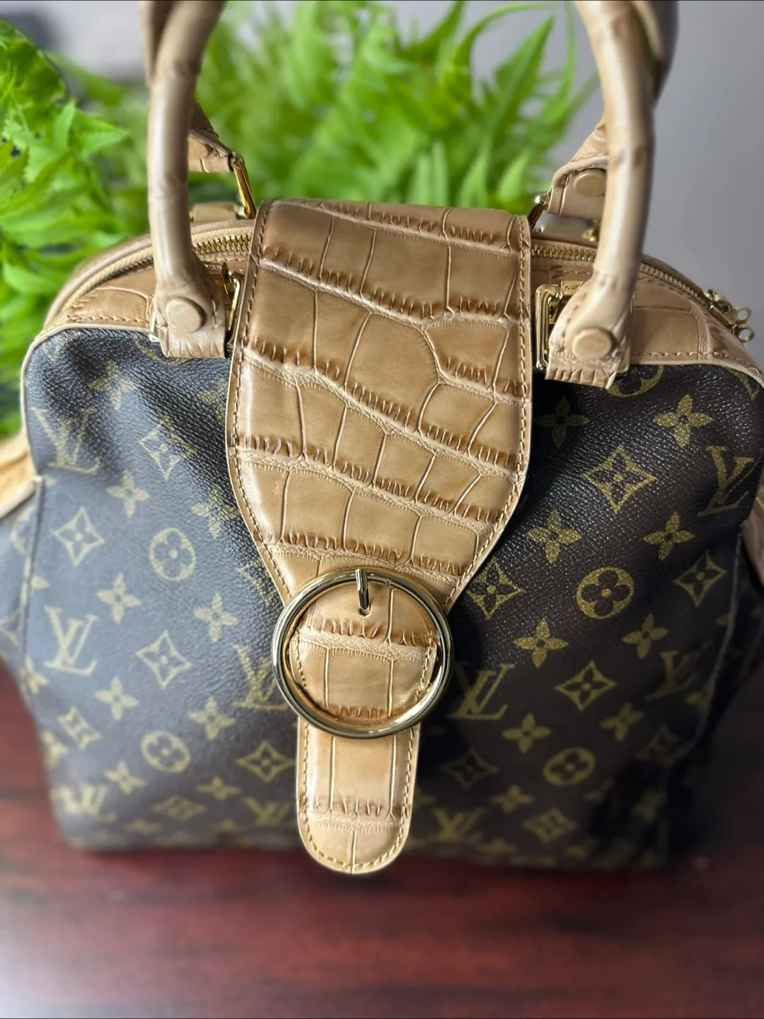 Louis Vuitton Monogram Leather Satchel thumbnail