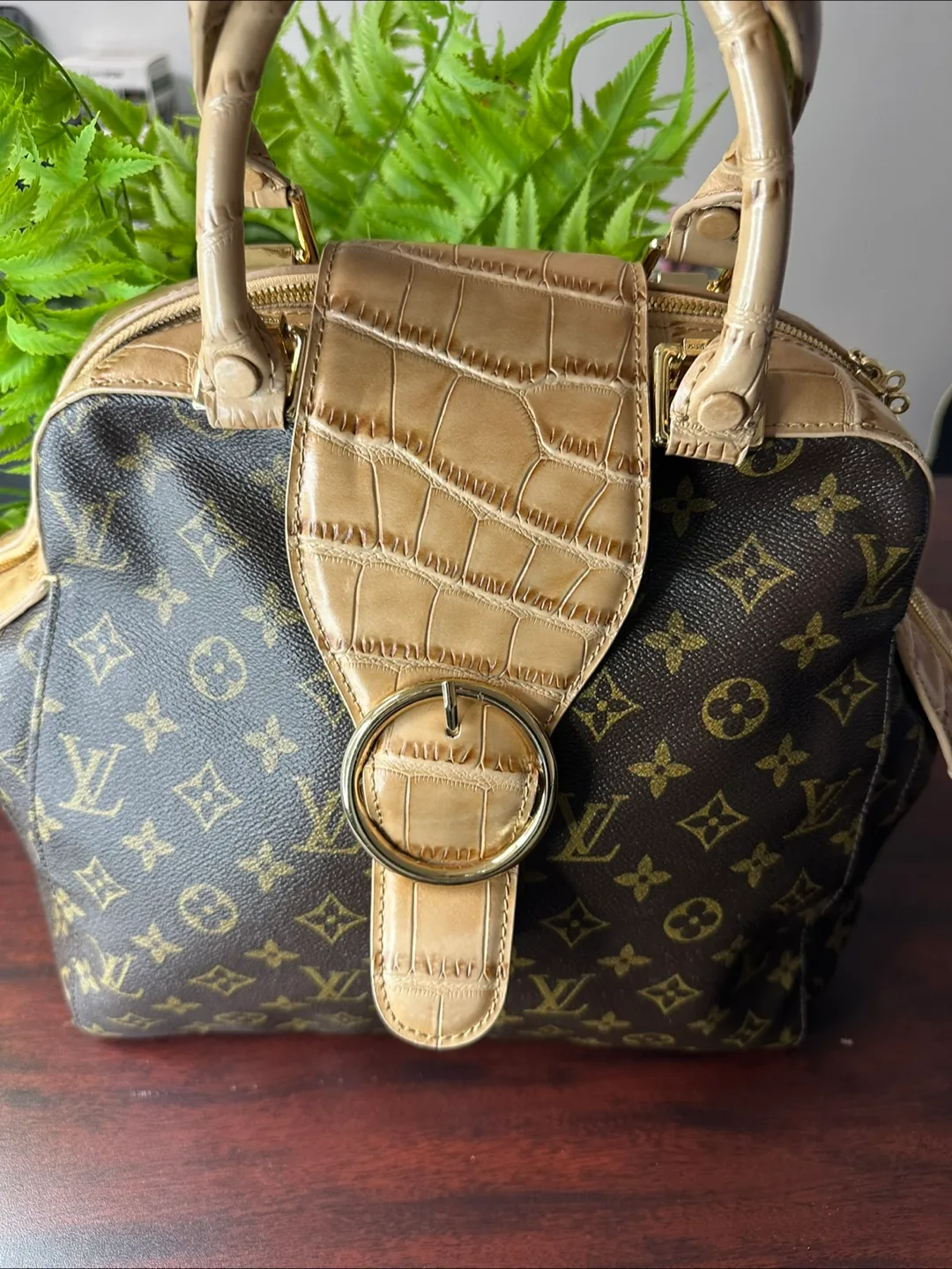 Louis Vuitton Monogram Leather Satchel image indicator(2)