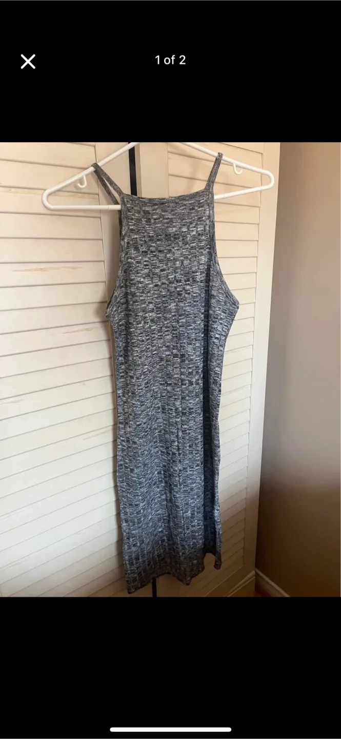 Grey Halter Dress for Summer thumbnail
