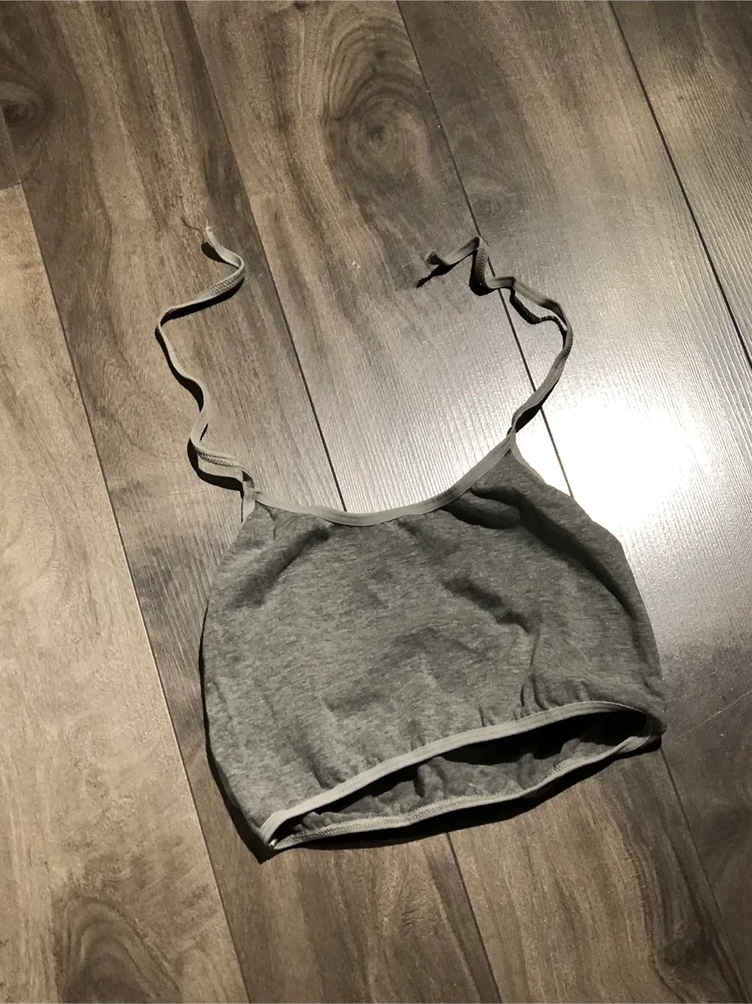 #freecycle Grey Crop Bra Top (XS-S) thumbnail