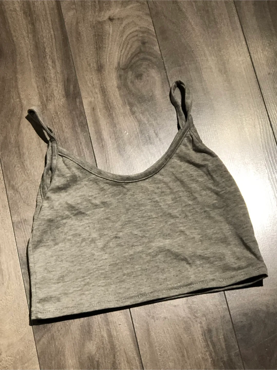 #freecycle Grey Crop Top (XS-S) thumbnail