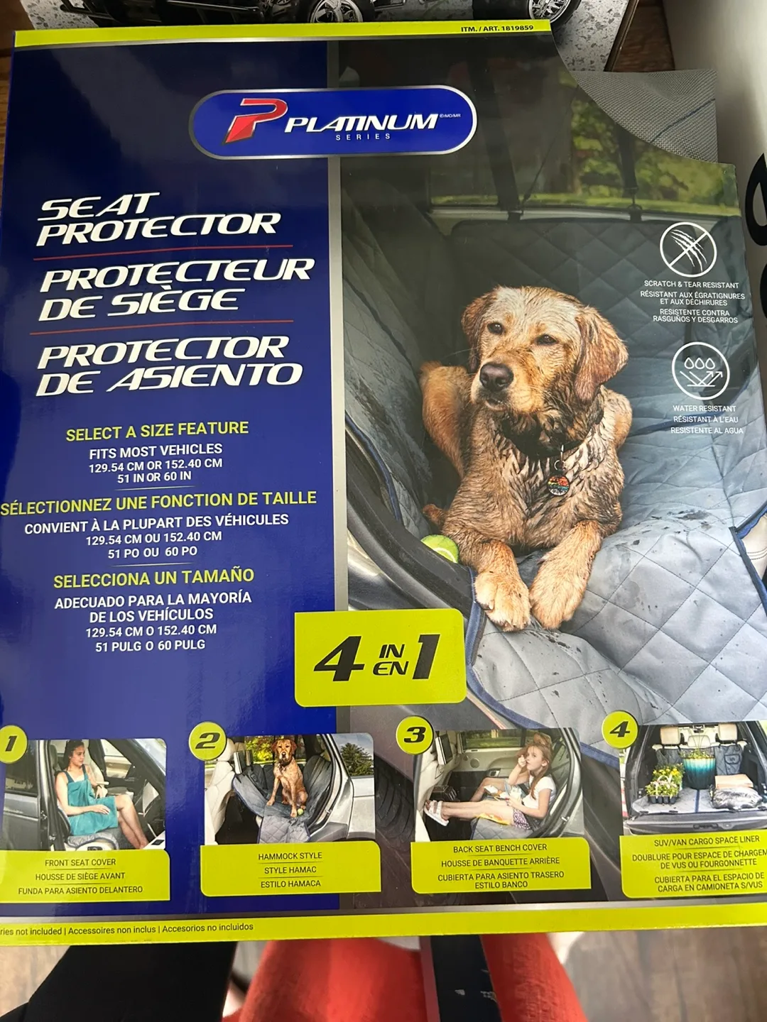 4-in-1 Seat Protector - Fits most cars and SUVs thumbnail