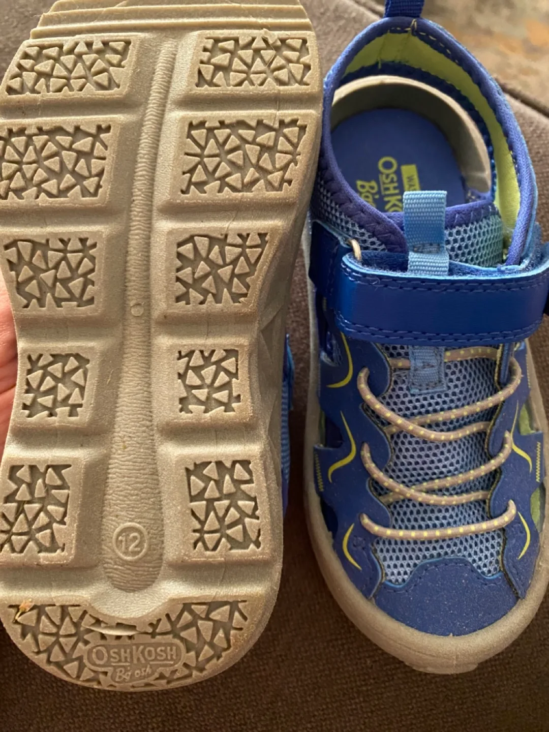 OshKosh B'Gosh Blue Sandals - Size 12 image indicator(3)