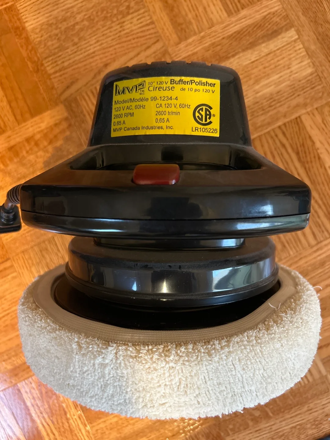 MVP 10" Buffer/Polisher Model 99-1234-4 thumbnail