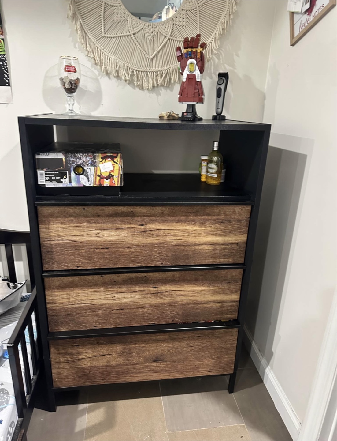 Wooden 3-Drawer Dresser - photo 2