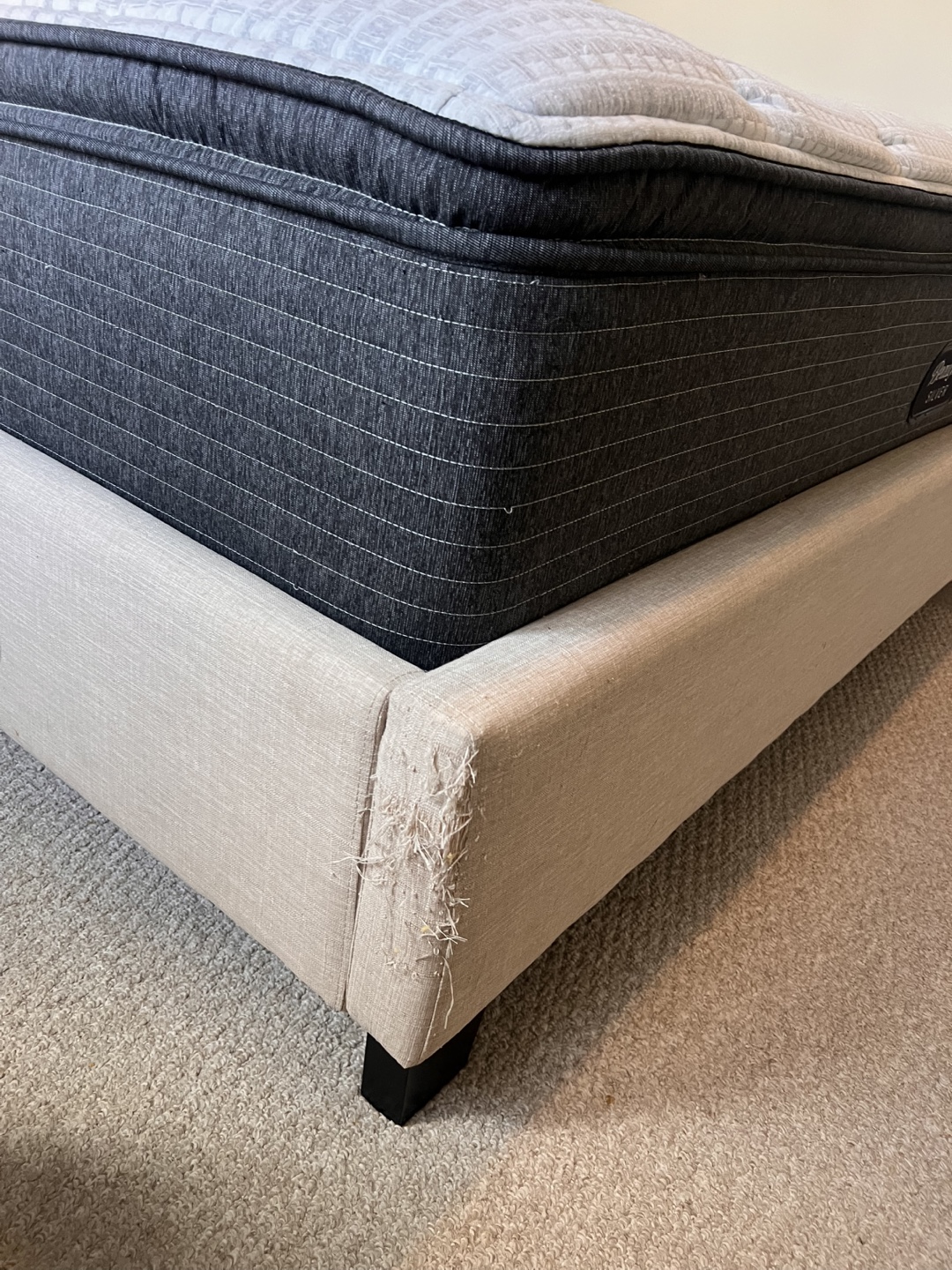 Upholstered Bed Frame with Headboard - photo 5