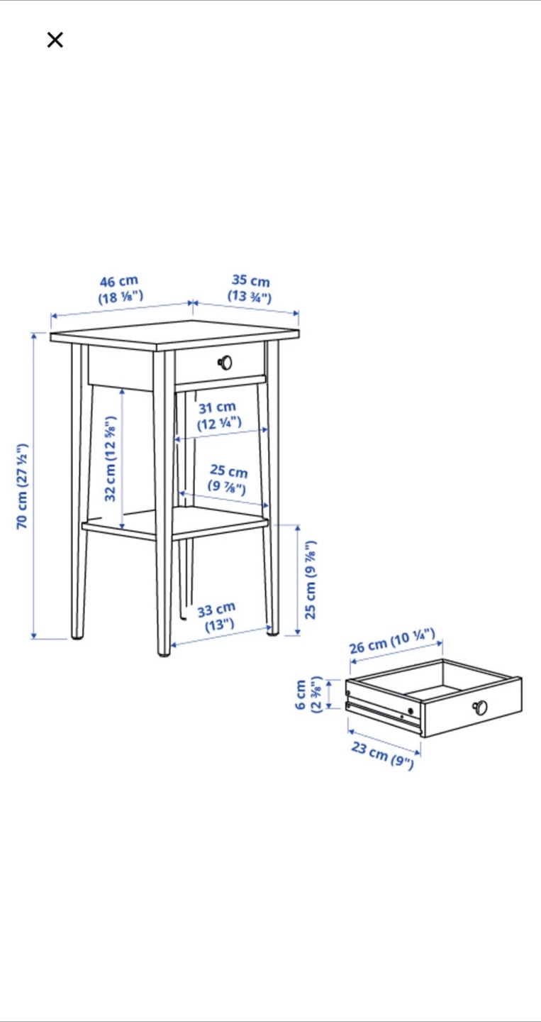 IKEA Hemnes White Nightstand - photo 4