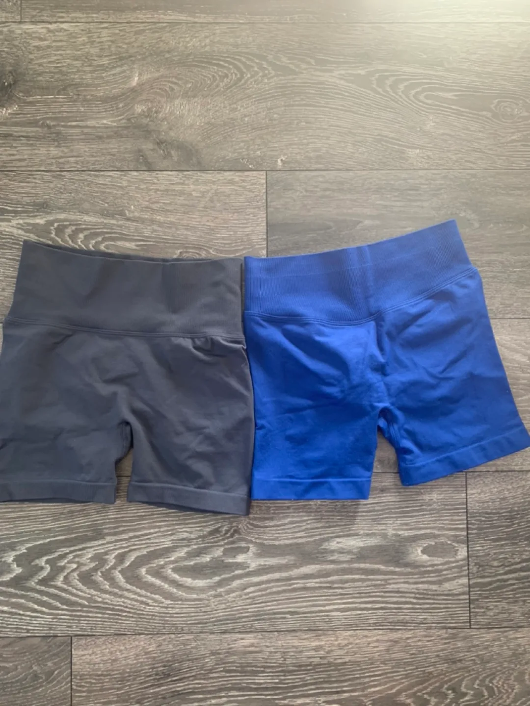 Workout Shorts - Blue and Grey thumbnail
