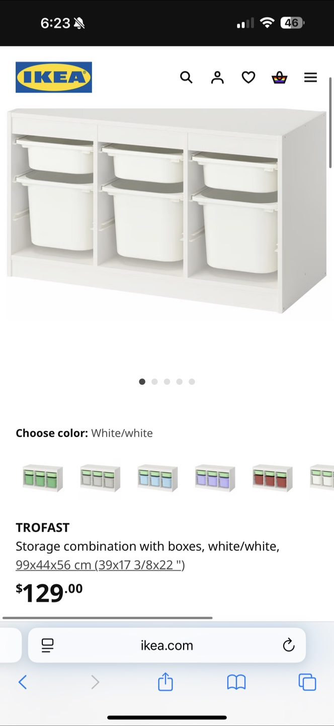 IKEA TROFAST Storage Combination with Boxes