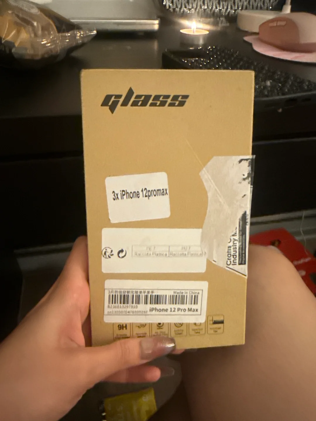 Glass iPhone 12 Pro Max Screen Protector + Swarovski Case thumbnail