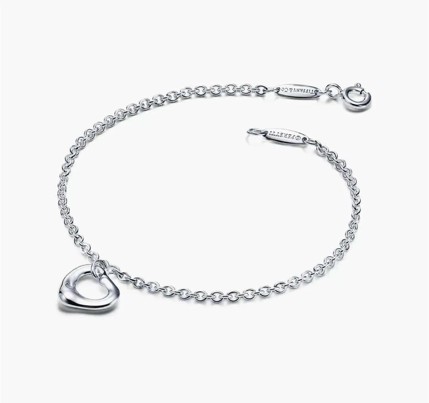 🤩HARD TO FIND🤩  Elsa Peretti Open Heart Bracelet, 11mm heart image indicator(6)
