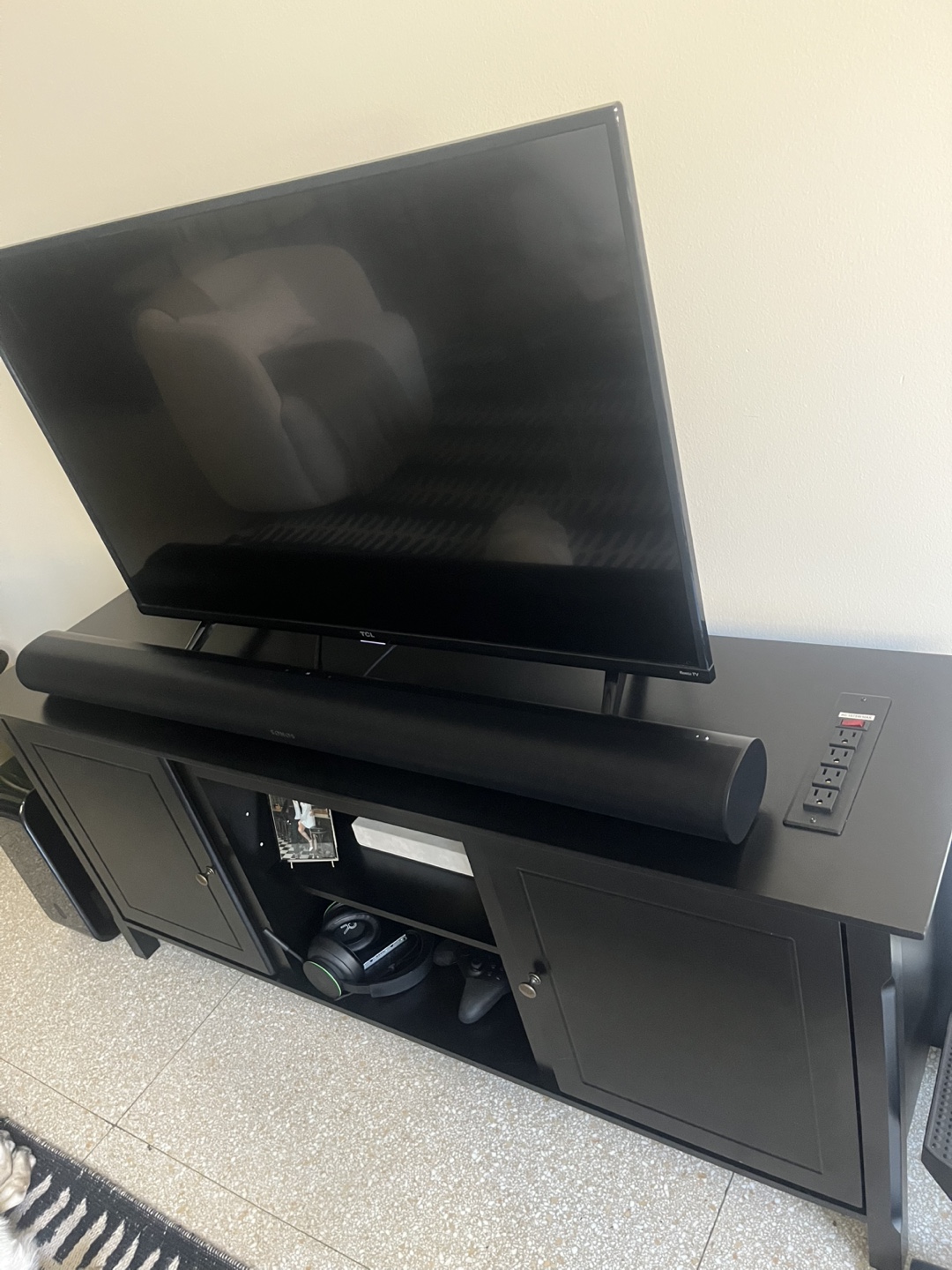 Black media console - photo 3