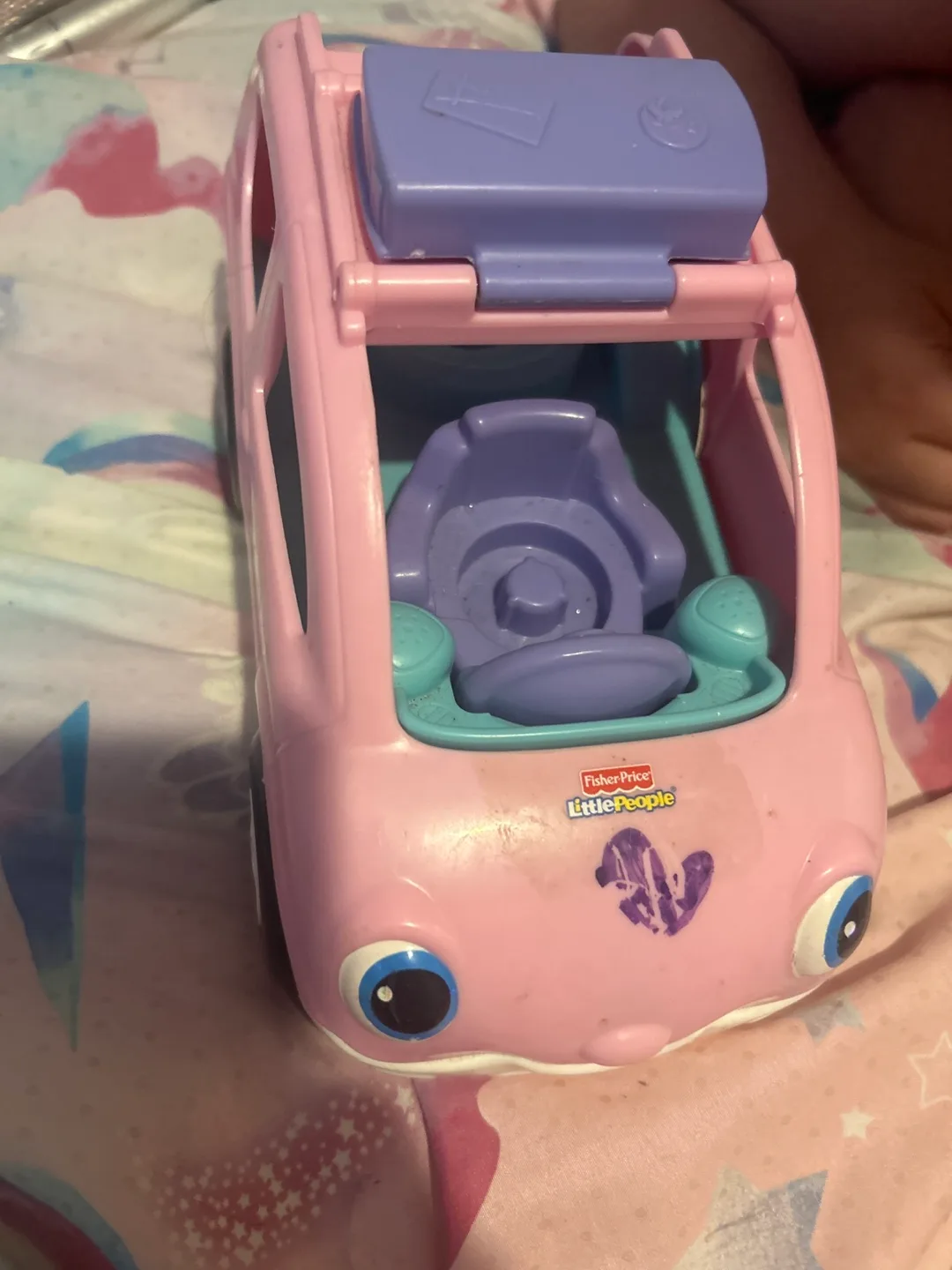 Fisher-Price Little People Pink Car thumbnail