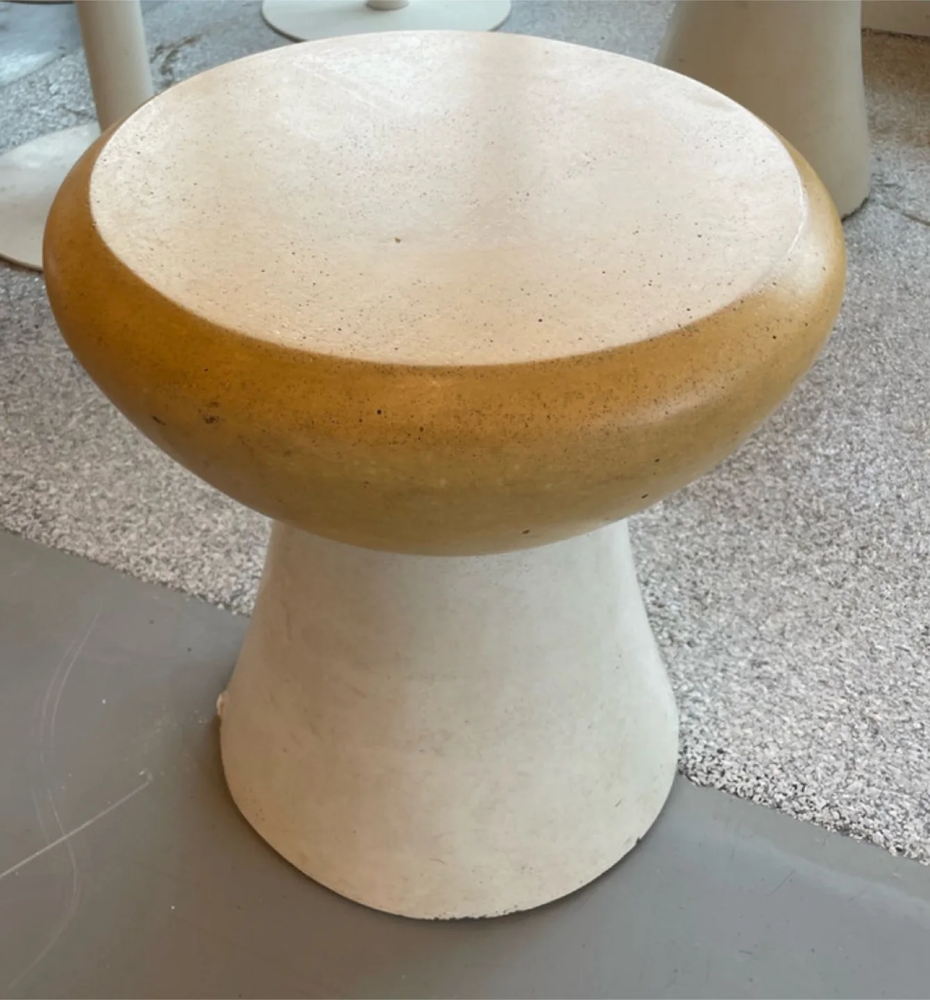 Concrete Accent Stool - Neutral Tones thumbnail