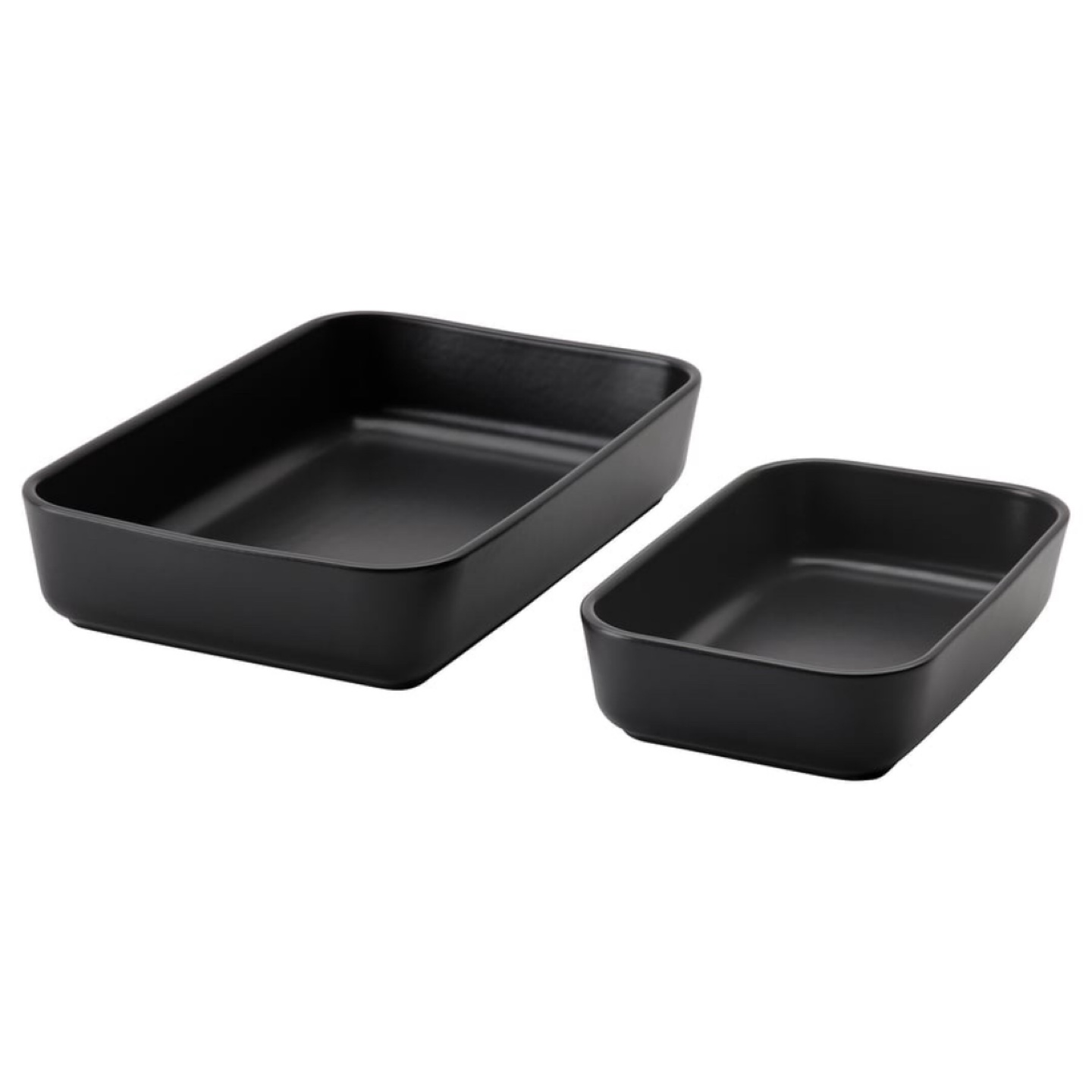 LYCKAD Oven/Serving Dish – Set of 2 (Dark Gray)