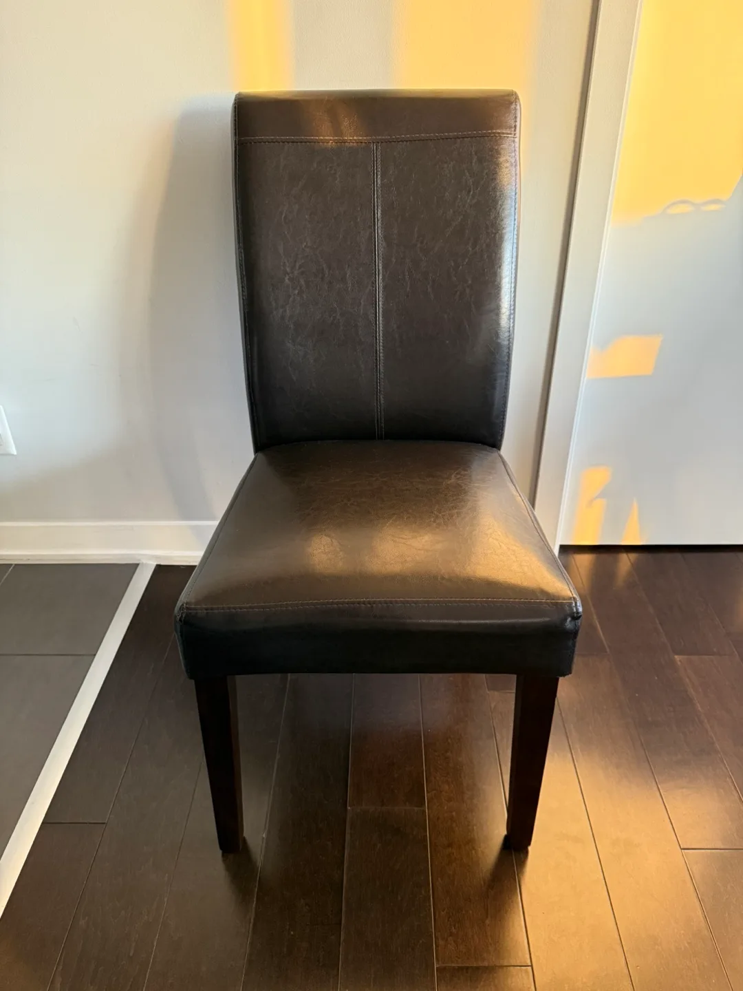Brown Faux Leather Dining Chair thumbnail