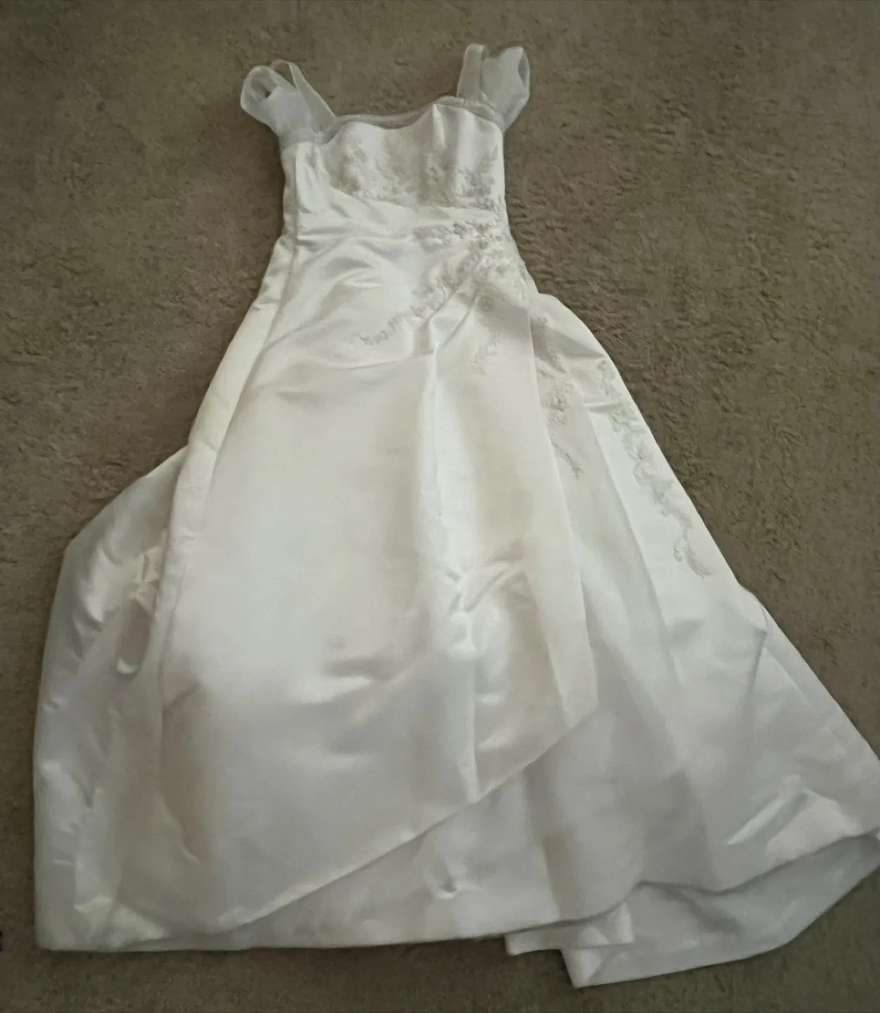 White Wedding Dress with Embellishments thumbnail
