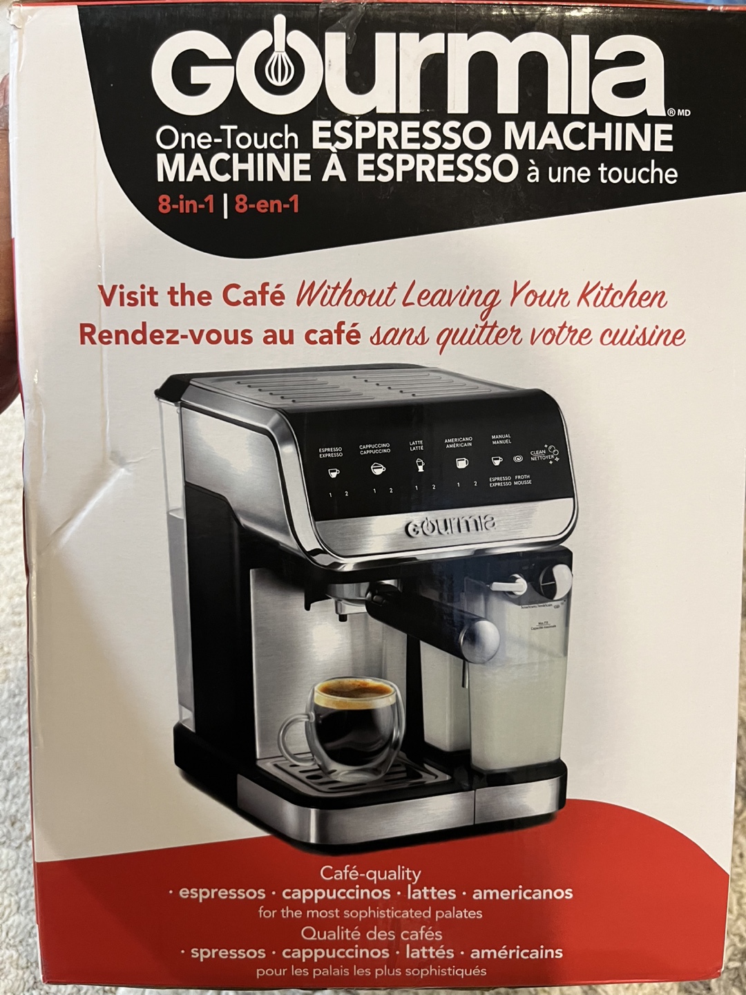 Gourmia One-Touch Espresso Machine - Like New! - photo 4