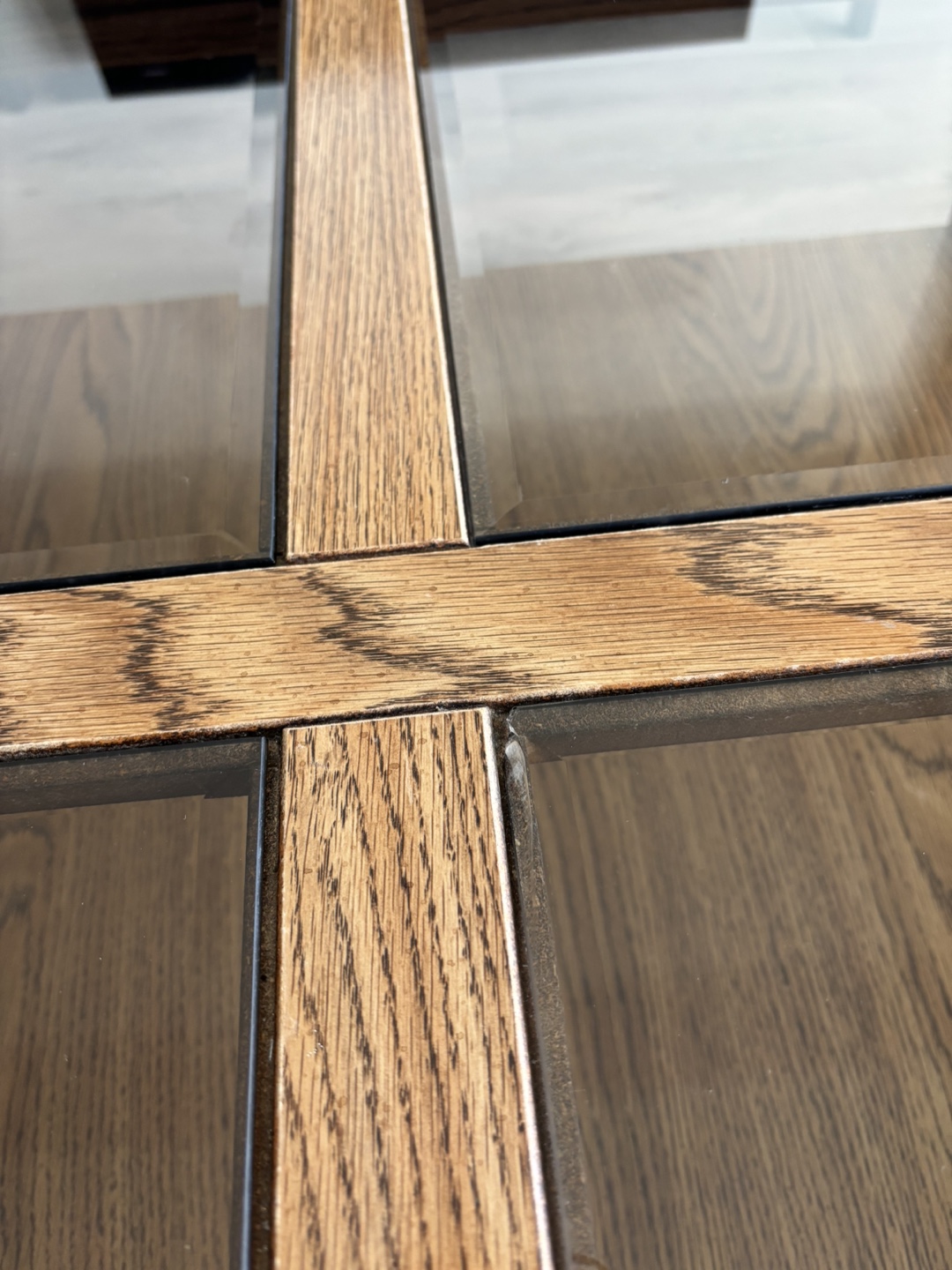 Wood & Glass Coffee Table - photo 2