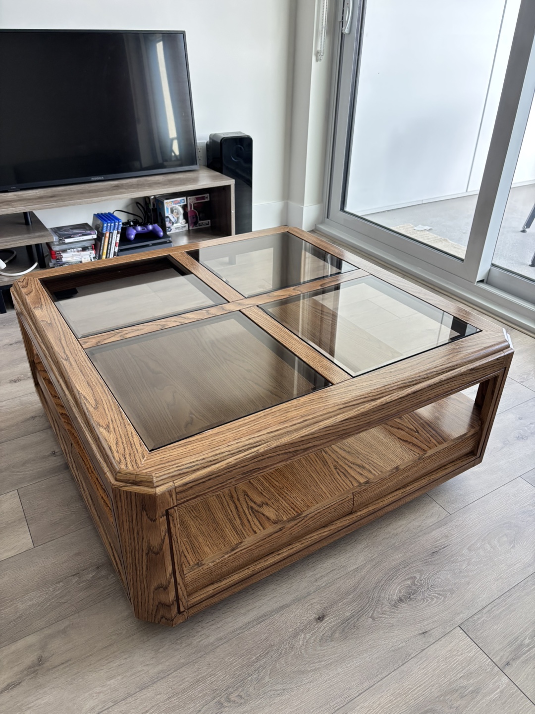 Wood & Glass Coffee Table