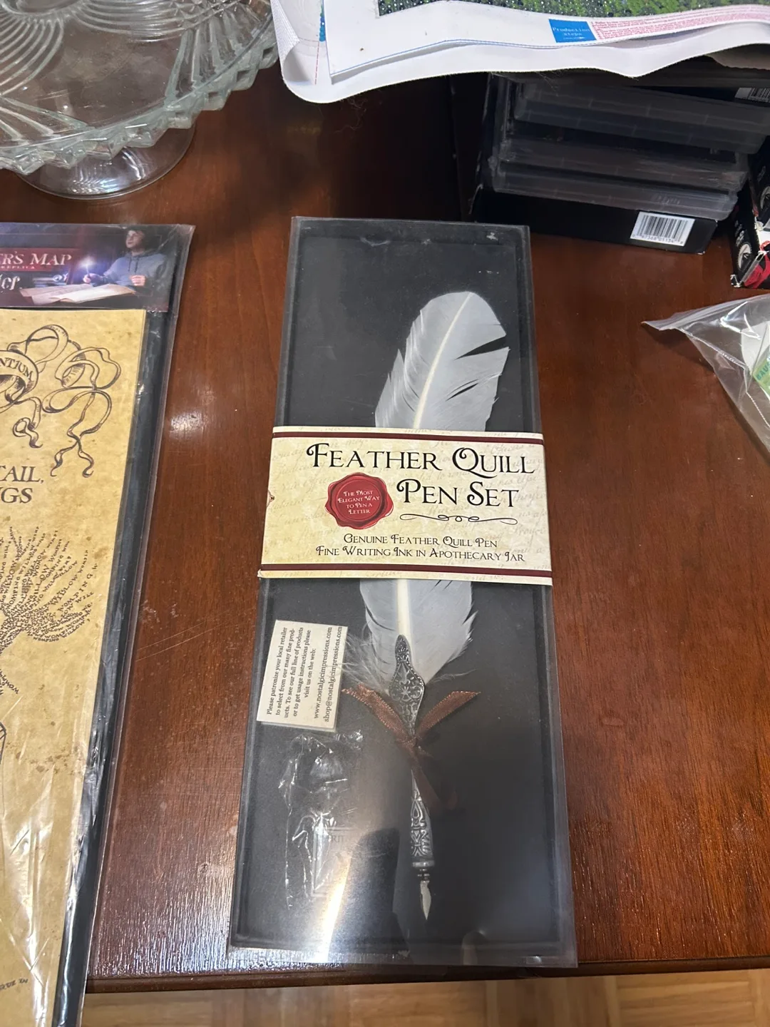 Feather Quill Pen Set -  in Box thumbnail