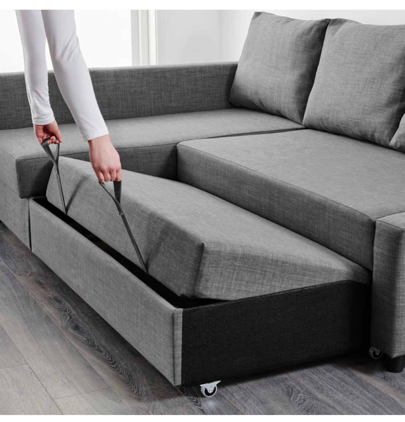 IKEA Sofa bed with coffee table + Rug - photo 4